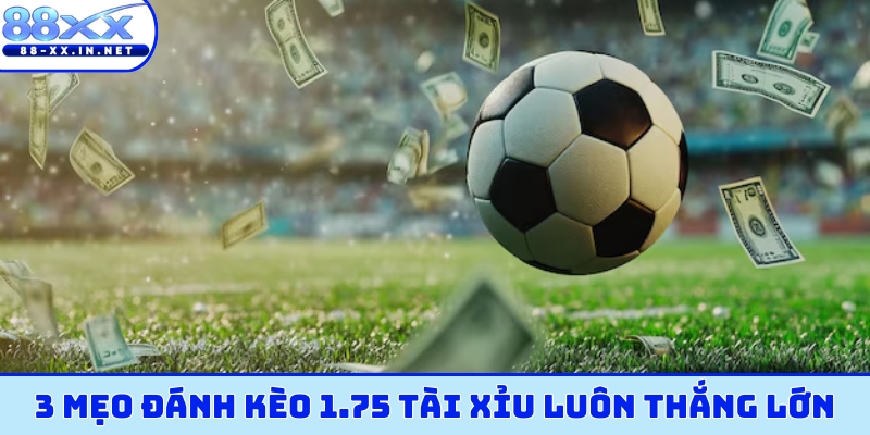 3 mẹo đánh kèo 1.75 tài xỉu luôn thắng lớn